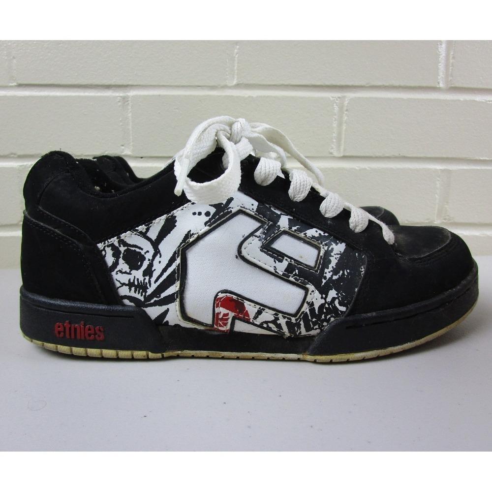 Vintage Y2K Etnies Annex Mens Sneakers Size (8.5) Skater Shoes 2007 Punk Skull